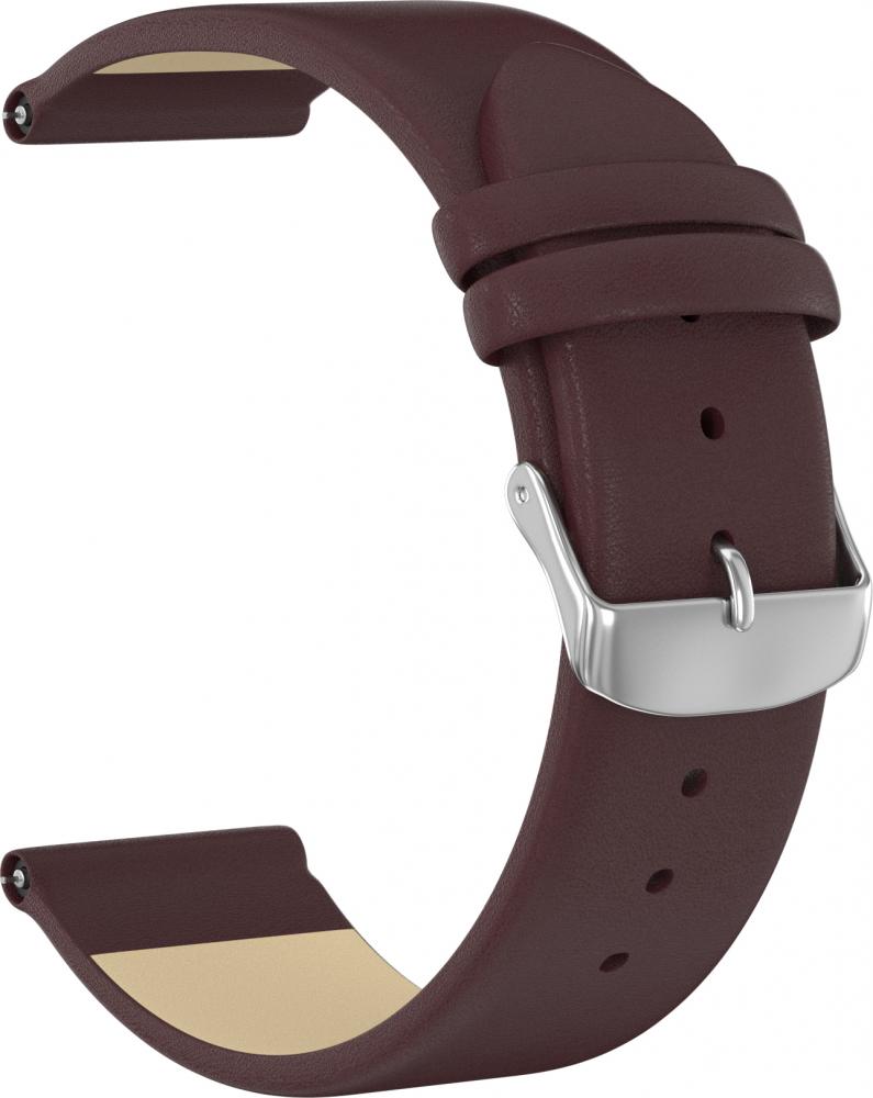 

Ремешок кожаный GSMIN Esquire 22 для Ticwatch Pro (Коричневый)