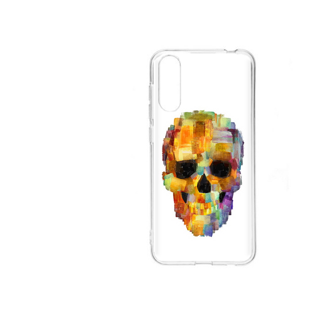 

Чехол MyPads Tocco для ZTE Blade A7 2020 нарисованный череп (PT142232.471.516), Прозрачный, Tocco