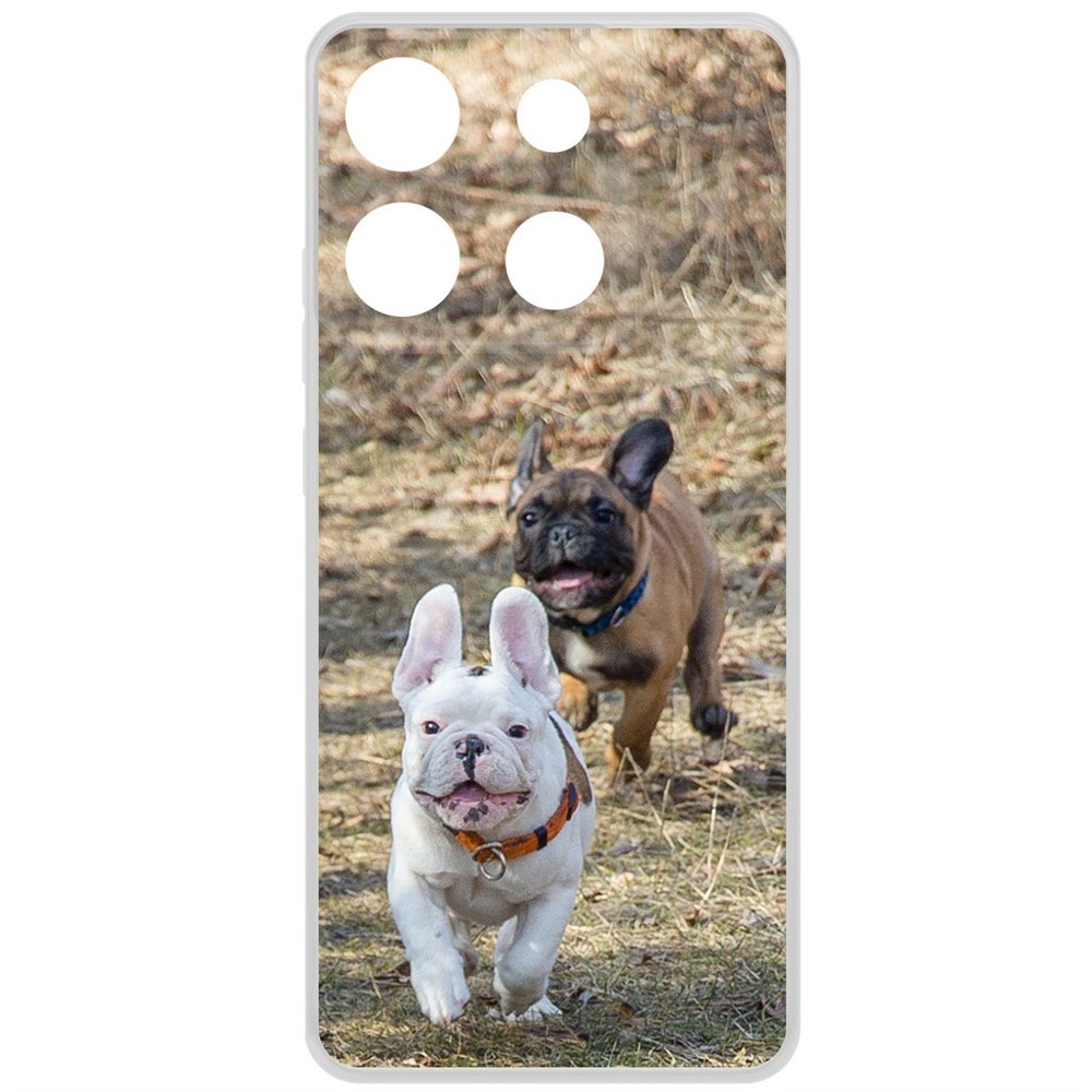 Чехол-накладка Krutoff Clear Case Догонялки для Infinix Smart 7 Plus