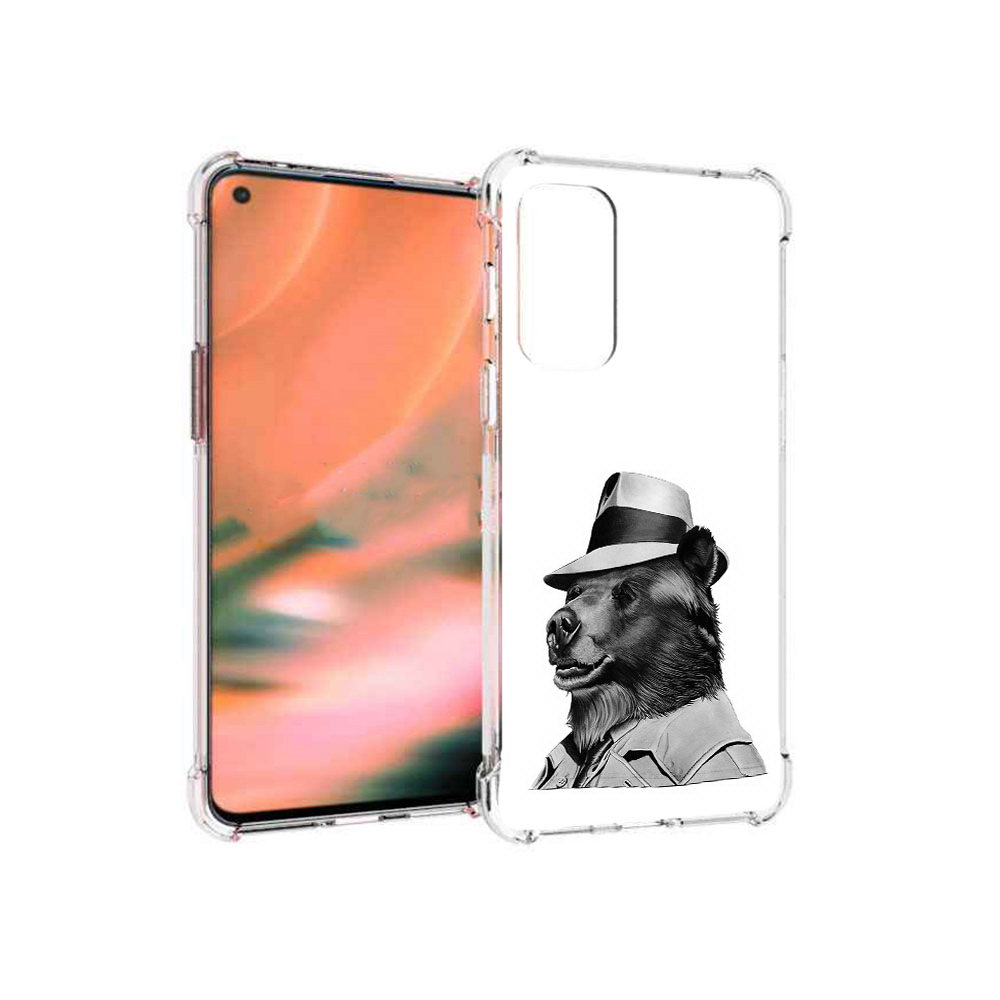 Чехол MyPads Tocco для OnePlus Nord 2 5G медведь в шляпе (PT161451.125.465)