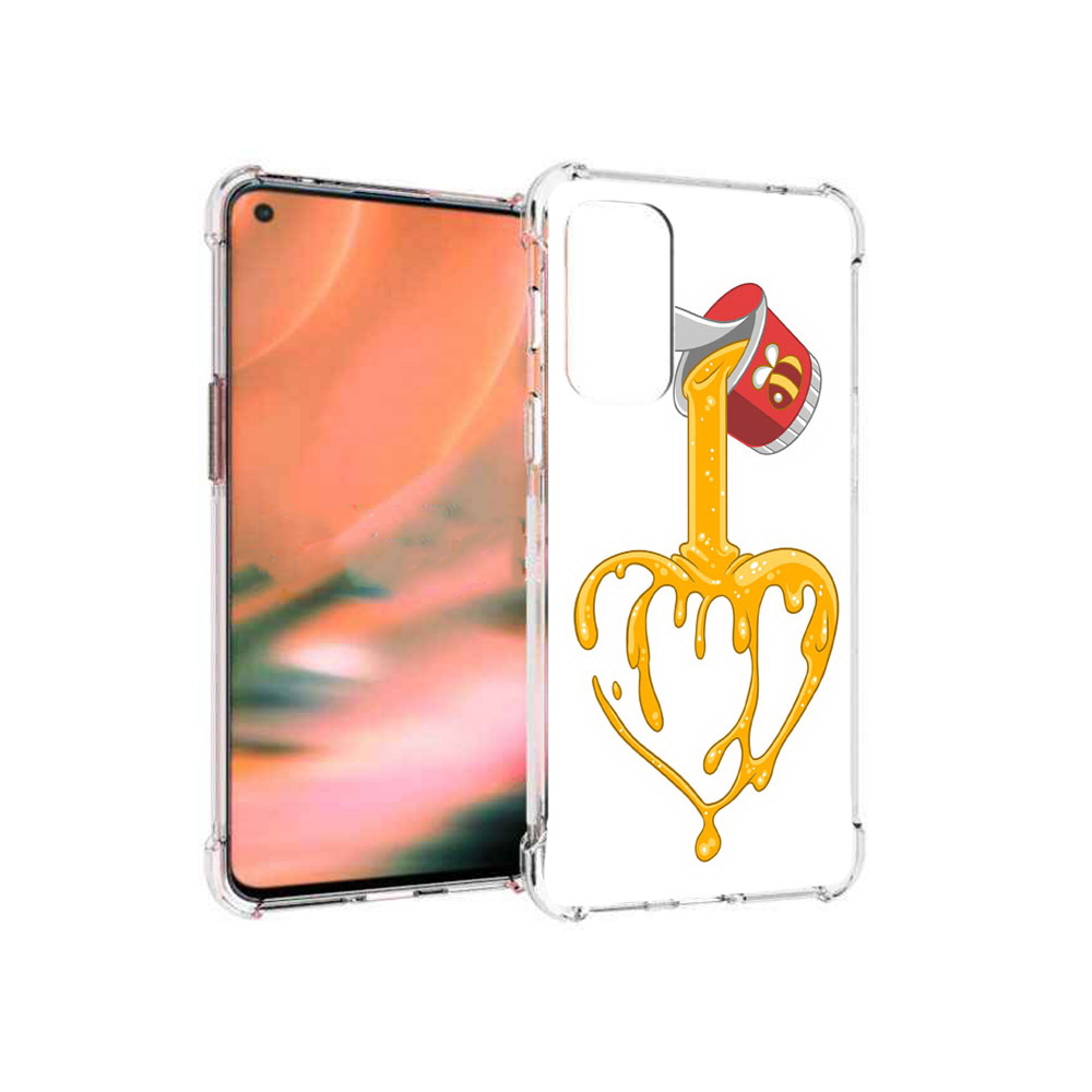 

Чехол MyPads Tocco для OnePlus Nord 2 5G медовое сердце (PT161451.125.471), Прозрачный, Tocco