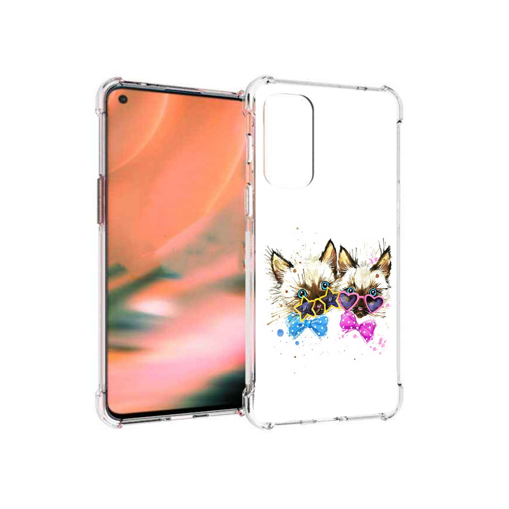 

Чехол MyPads Tocco для OnePlus Nord 2 5G милые котята (PT161451.125.474), Прозрачный, Tocco