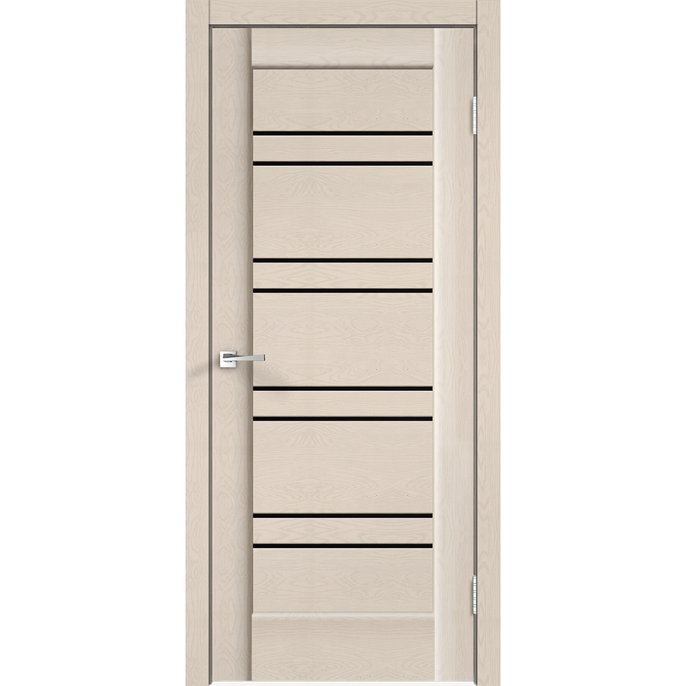 

Дверь межкомнатная Premier 18 700х2000 мм ПВХ Soft Touch ясень капучино со стеклом
