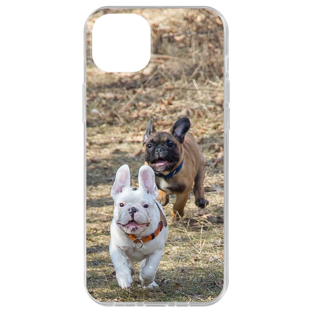 

Чехол-накладка Krutoff Clear Case Догонялки для iPhone 15 Plus, Прозрачный