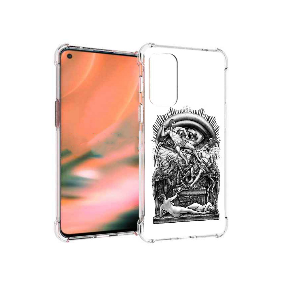 

Чехол MyPads Tocco для OnePlus Nord 2 5G оракул черно белый (PT161451.125.528), Прозрачный, Tocco