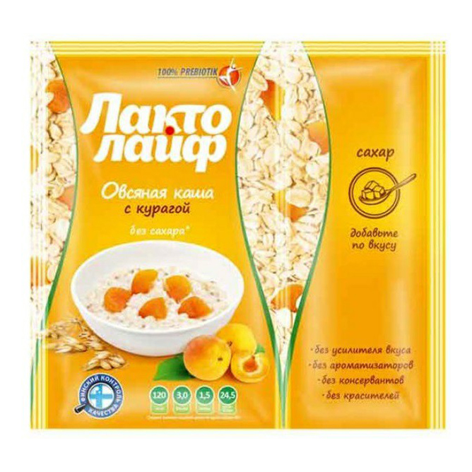 Каша Matti Лактолайф овсяная с курагой 40 г