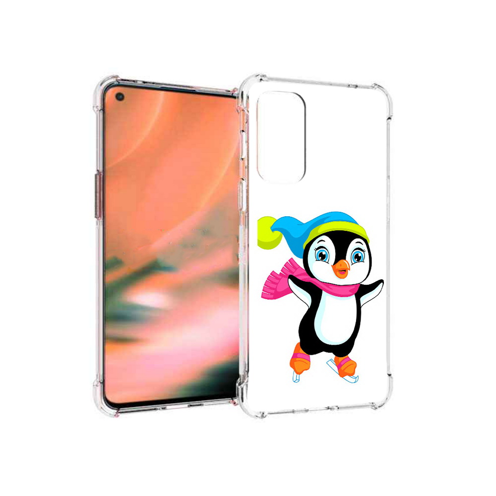 

Чехол MyPads Tocco для OnePlus Nord 2 5G пингвин на коньках (PT161451.125.540), Прозрачный, Tocco