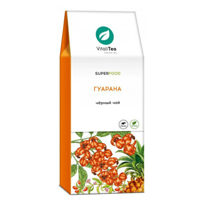 Чай черный Vitalitea Гуарана листовой 100 г