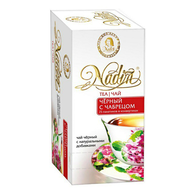

Чай черный Nadin с чабрецом в пакетиках 2 г х 25 шт