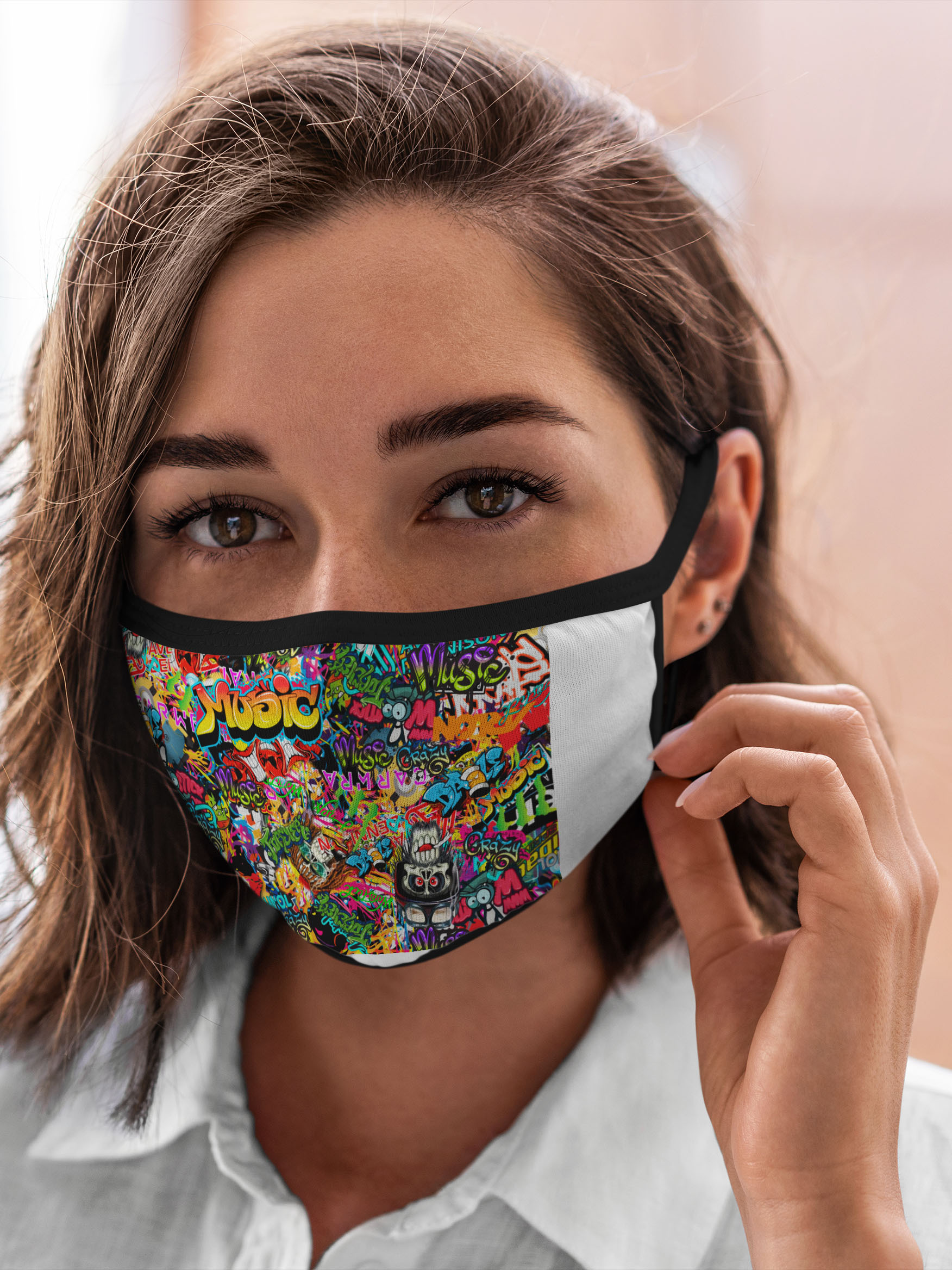 

Многоразовая маска унисекс Burnettie Граффити Граффити. Крейзи Мьюзик, Разноцветный, Граффити Граффити. Крейзи Мьюзик