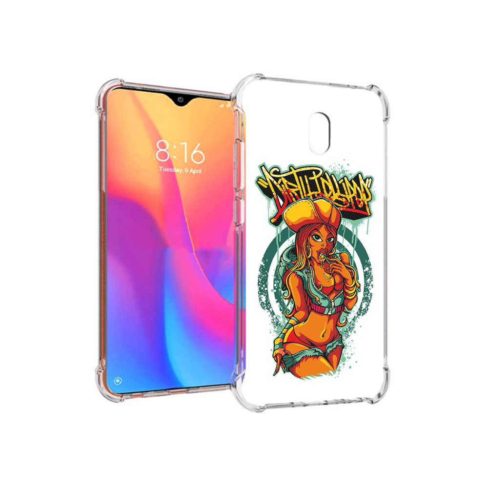 

Чехол MyPads Tocco для Xiaomi Redmi 8A нарисованная девушка комикс (PT138948.272.500), Прозрачный, Tocco