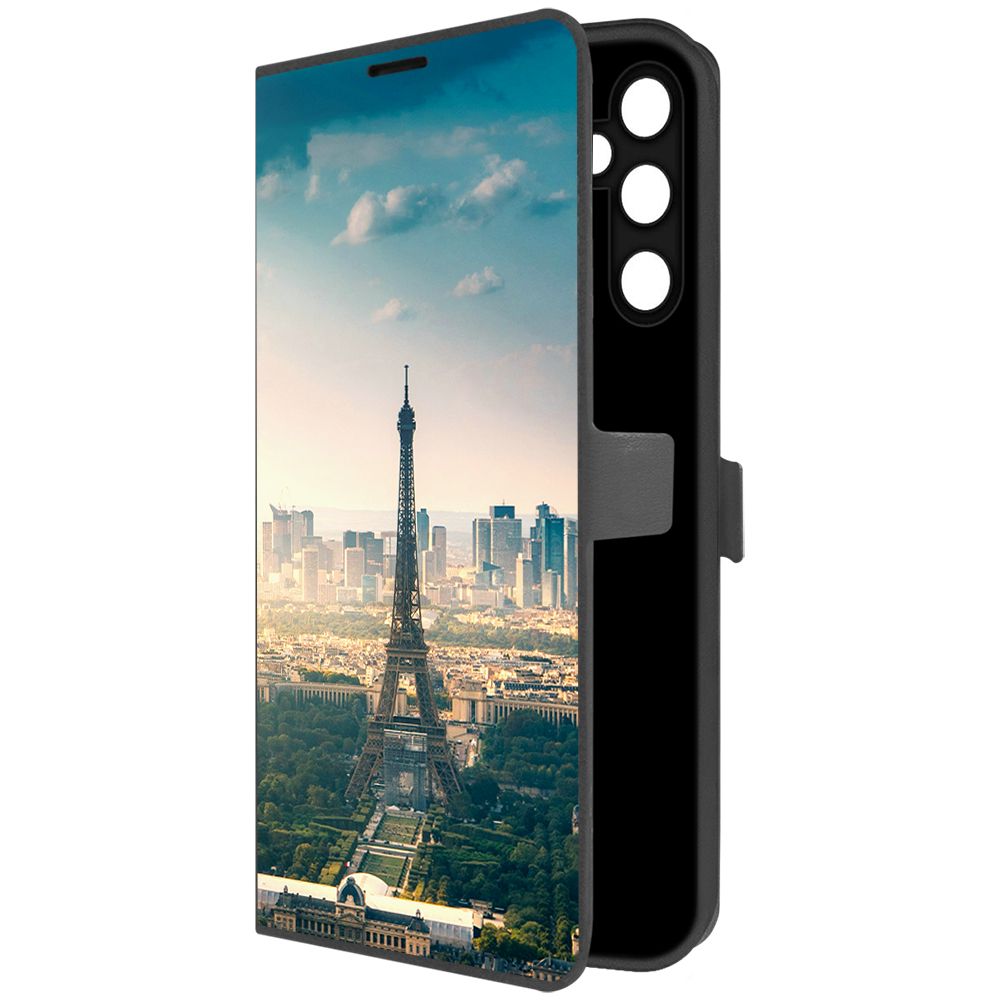 

Чехол-книжка Krutoff Eco Book для Samsung Galaxy A05s Франция, Эйфелева Башня (черный)