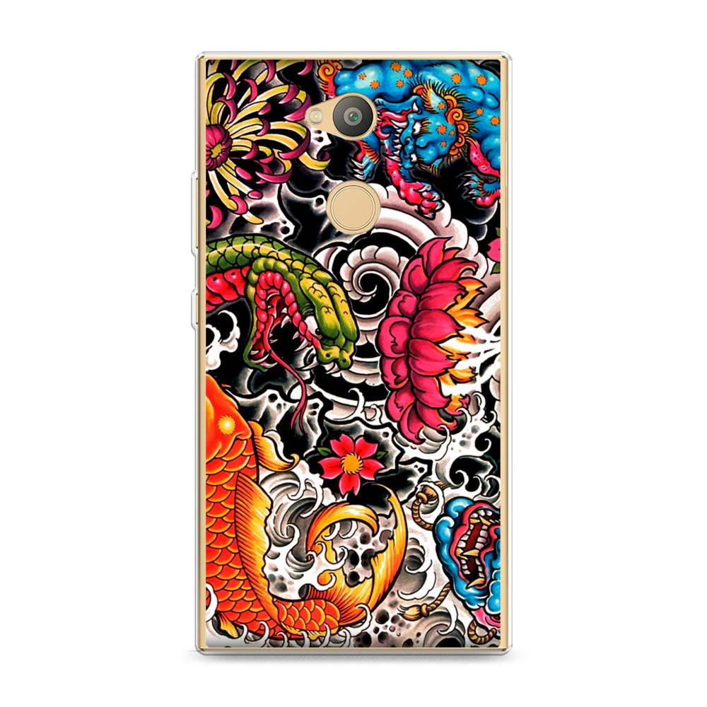 

Чехол для Sony Xperia L2 "Японское искусство", Красный;оранжевый;голубой, 53450-4
