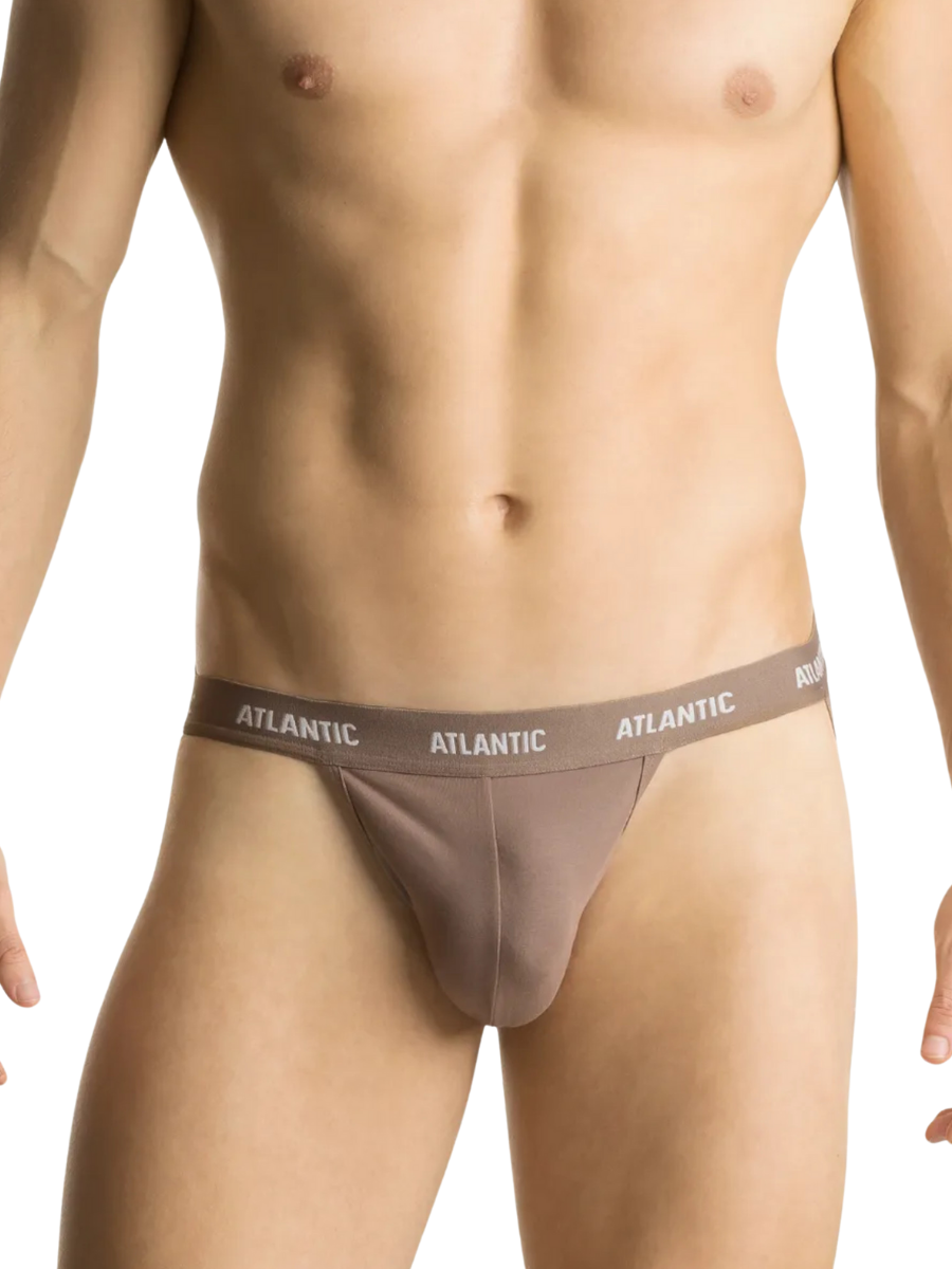 

Мужские трусы джоки ATLANTIC Jock Strap MP-1571 темно-бежевые L, Бежевый, MP-1571