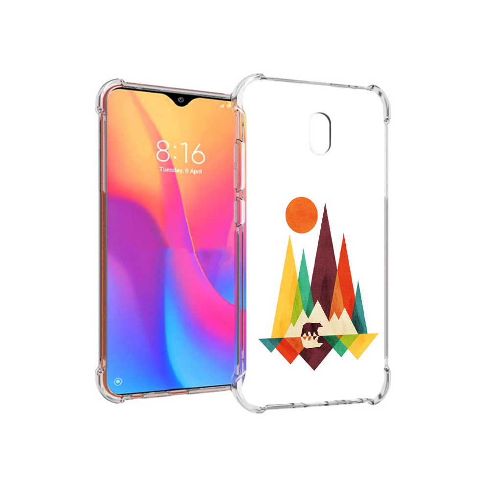 

Чехол MyPads Tocco для Xiaomi Redmi 8A нарисованные горы с медведем (PT138948.272.506), Прозрачный, Tocco