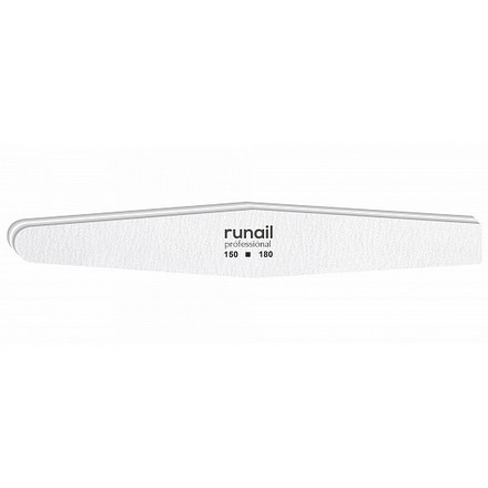 

Пилка для искусственных ногтей ruNail белая ромб 150/180