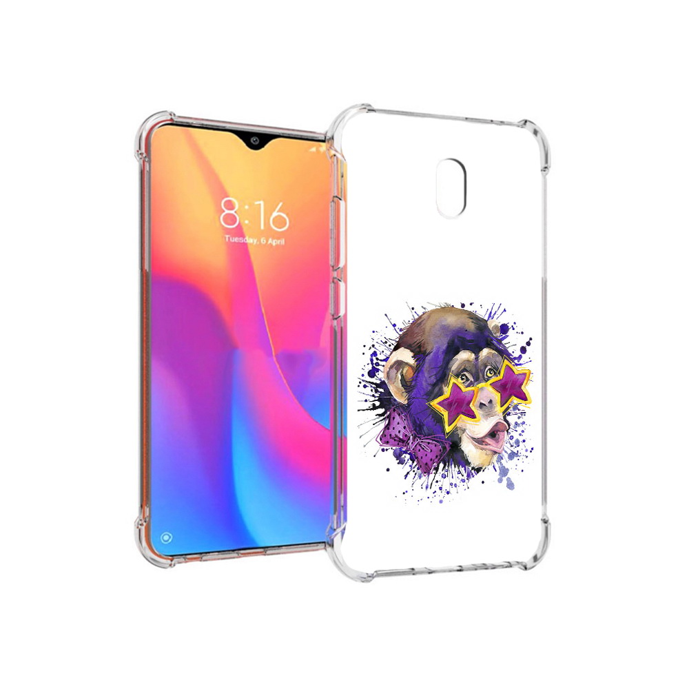 

Чехол MyPads Tocco для Xiaomi Redmi 8A обезьяна в очках (PT138948.272.524), Прозрачный, Tocco