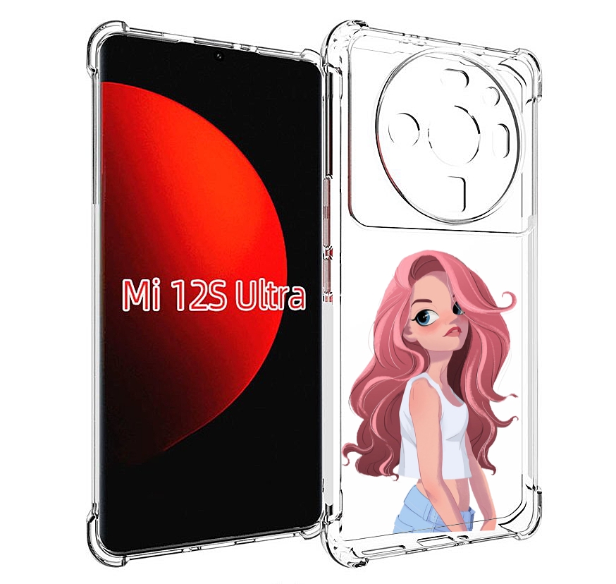 

Чехол MyPads Мультяшный-арт-девушки женский для Xiaomi 12S Ultra, Прозрачный, Tocco