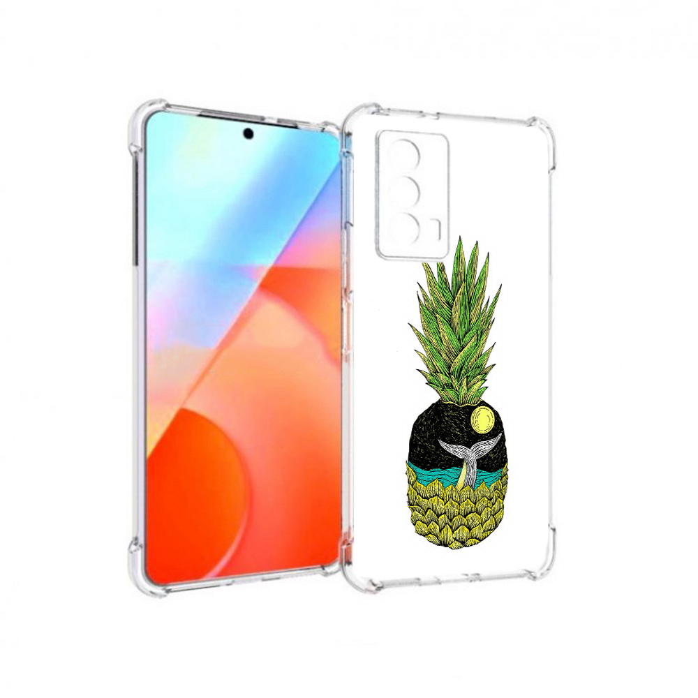 

Чехол MyPads Tocco для Vivo iQOO Z5 ананас с китом (PT226980.401.220), Прозрачный, Tocco