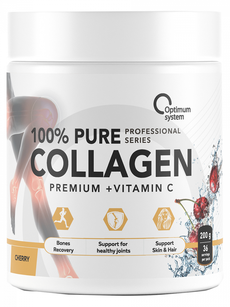 Collagen Optimum System 100% Pure Powder вишня 200 г