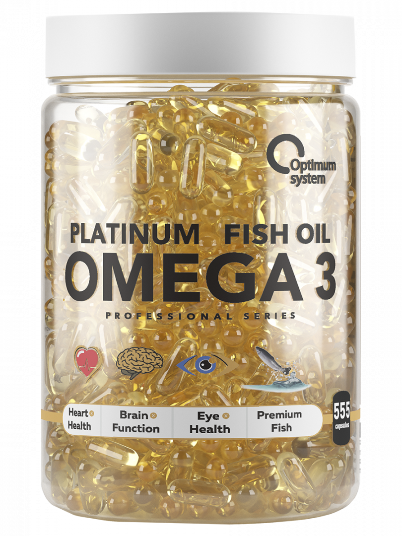 Омега-3 Optimum System Platinum Fish Oil капсулы 555 шт.