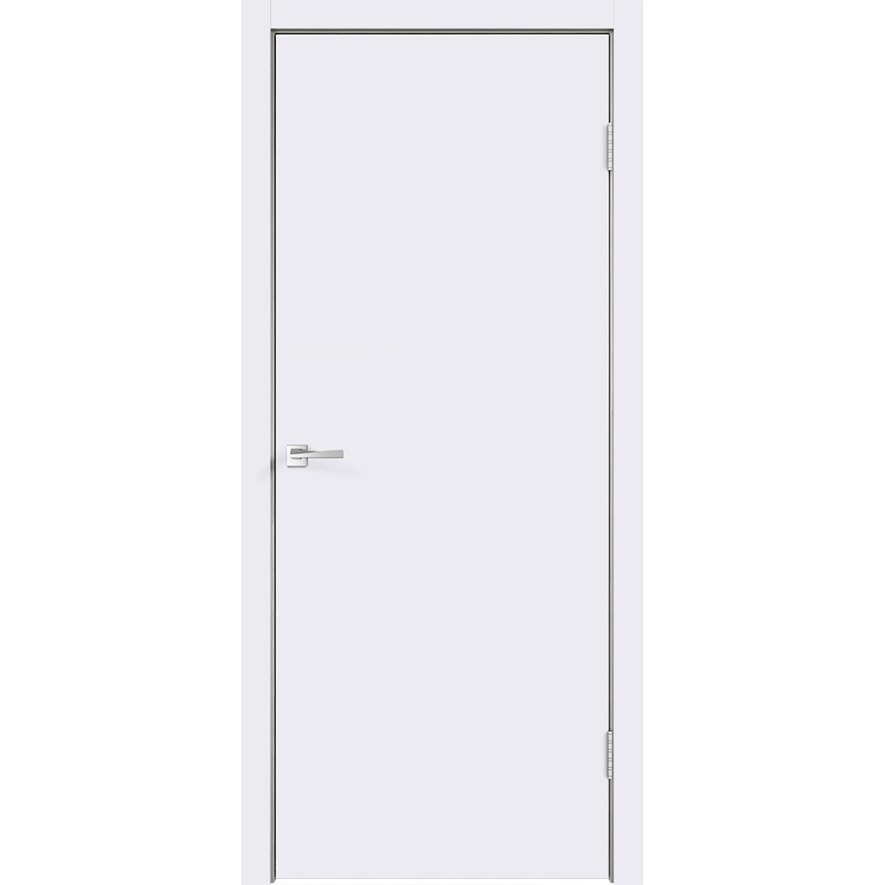

Дверь межкомнатная Smart 845х2050 мм окрашенная белая глухая с притвором
