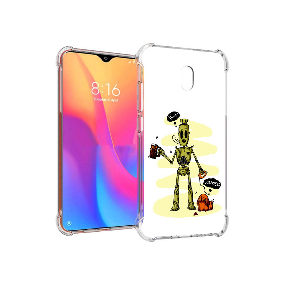 

Чехол MyPads Tocco для Xiaomi Redmi 8A прикольный робот (PT138948.272.557), Прозрачный, Tocco