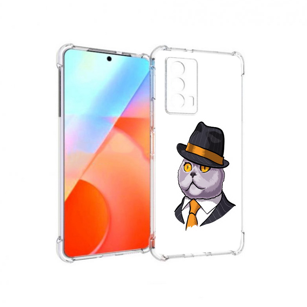 

Чехол MyPads Tocco для Vivo iQOO Z5 британец (PT226980.401.247), Прозрачный, Tocco