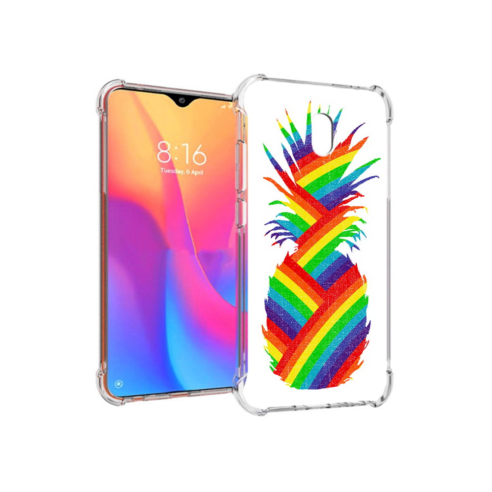 

Чехол MyPads Tocco для Xiaomi Redmi 8A радужный ананас (PT138948.272.566), Прозрачный, Tocco