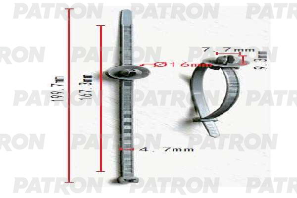 

Клипса Автомобильная PATRON P371607