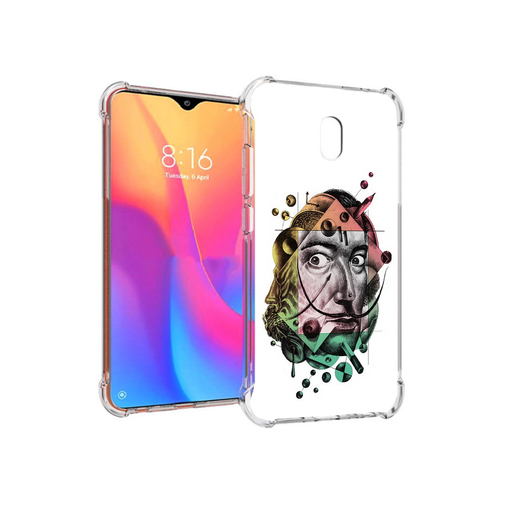 

Чехол MyPads Tocco для Xiaomi Redmi 8A разноцветное лицо абстракция (PT138948.272.570), Прозрачный, Tocco