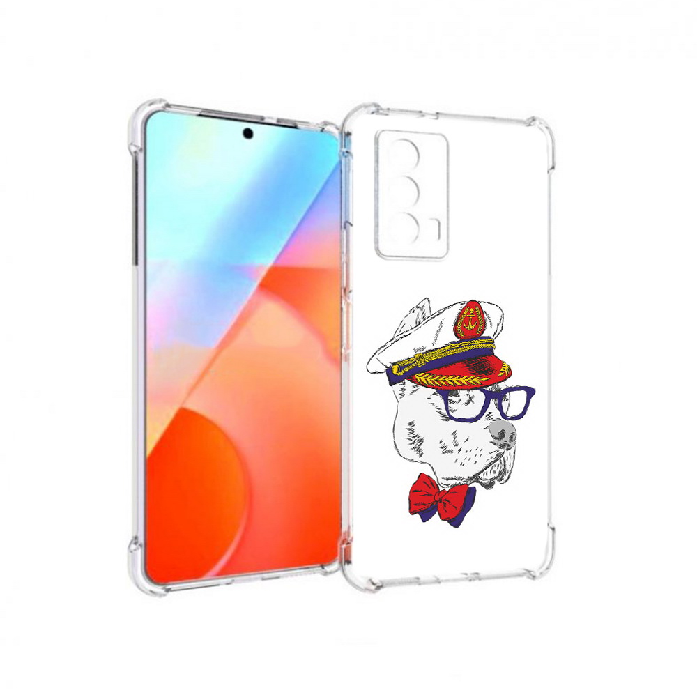 

Чехол MyPads Tocco для Vivo iQOO Z5 бульдог (PT226980.401.251), Прозрачный, Tocco