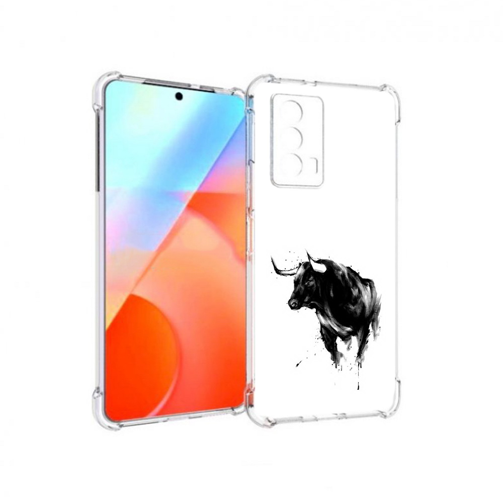 

Чехол MyPads Tocco для Vivo iQOO Z5 бык (PT226980.401.254), Прозрачный, Tocco