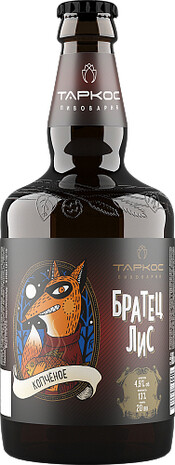 

Пиво Tarkos Brother Fox Rauch Bier 4,9% 0,45 л, Темное