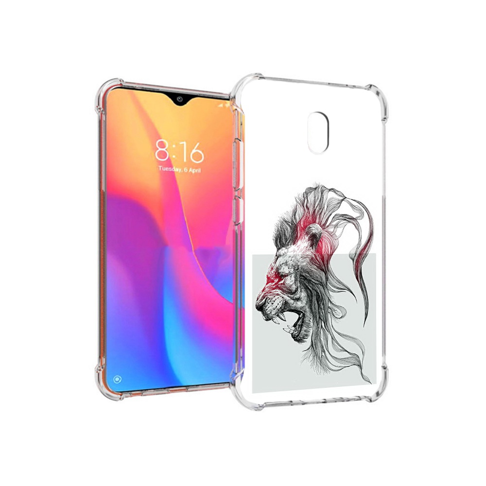 

Чехол MyPads Tocco для Xiaomi Redmi 8A разъяренный лев (PT138948.272.576), Прозрачный, Tocco