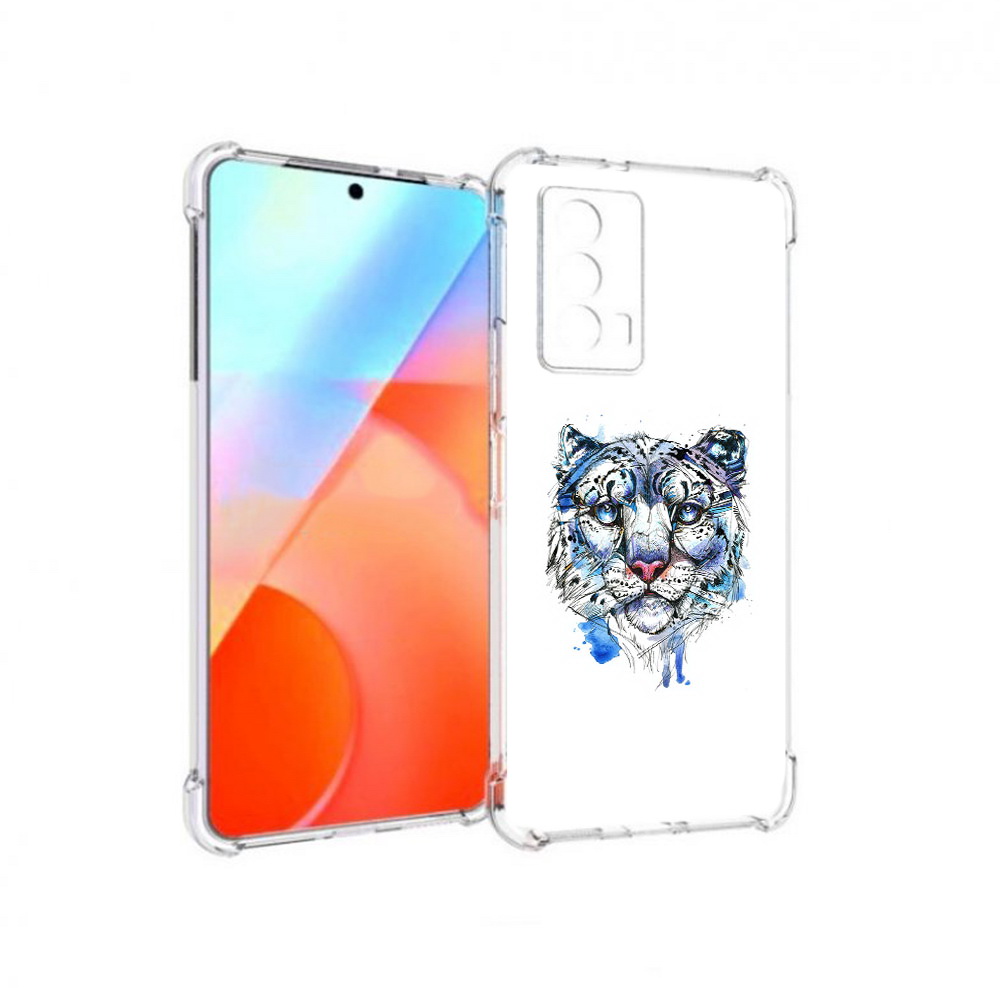 

Чехол MyPads Tocco для Vivo iQOO Z5 водяной тигр (PT226980.401.263), Прозрачный, Tocco