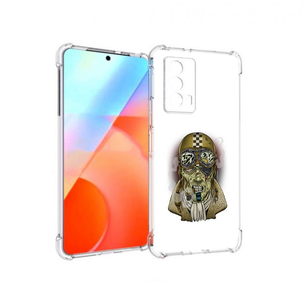 

Чехол MyPads Tocco для Vivo iQOO Z5 военный зомби (PT226980.401.264), Прозрачный, Tocco