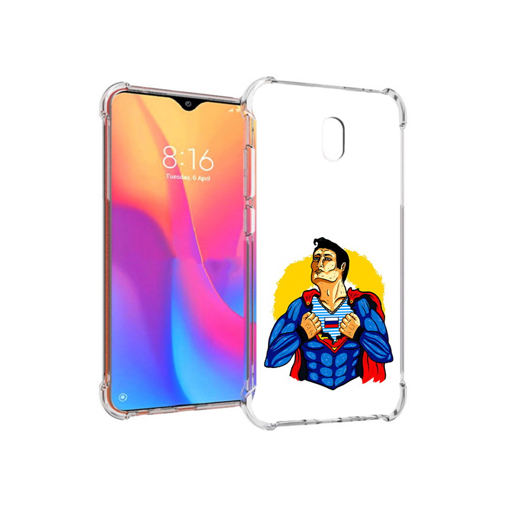 

Чехол MyPads Tocco для Xiaomi Redmi 8A русский супермен (PT138948.272.591), Прозрачный, Tocco