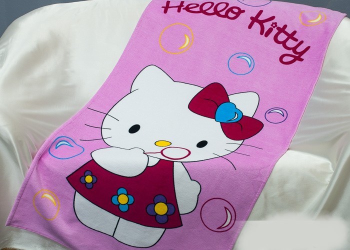 фото Полотенце 7я текстиль hello kitty розовый