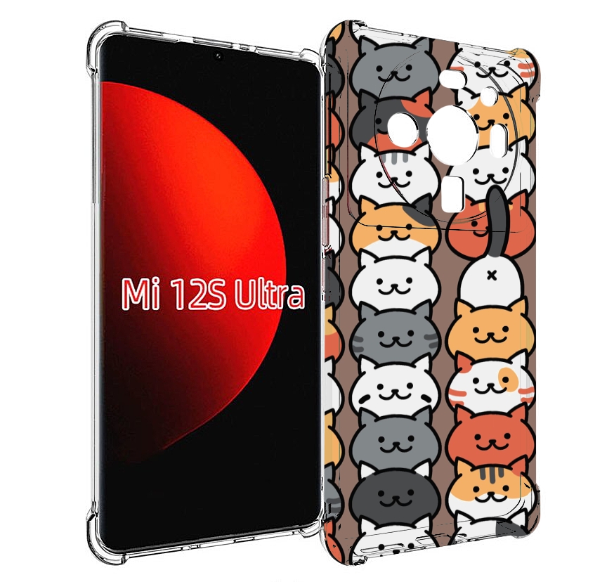 

Чехол MyPads Найди-кота для Xiaomi 12S Ultra, Прозрачный, Tocco
