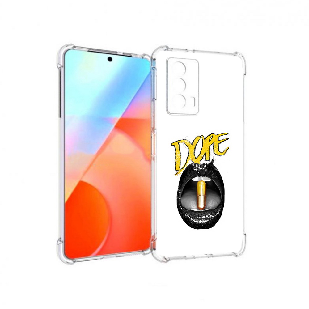 

Чехол MyPads Tocco для Vivo iQOO Z5 губы (PT226980.401.303), Прозрачный, Tocco