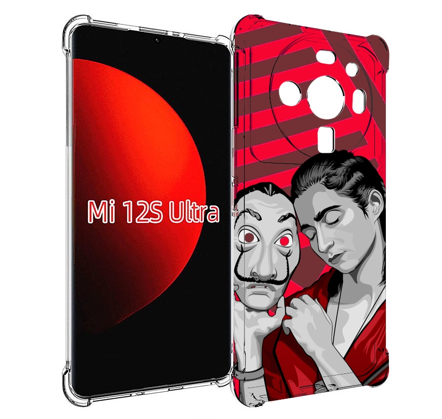 

Чехол MyPads Найроби-бумажного-дома для Xiaomi 12S Ultra, Прозрачный, Tocco