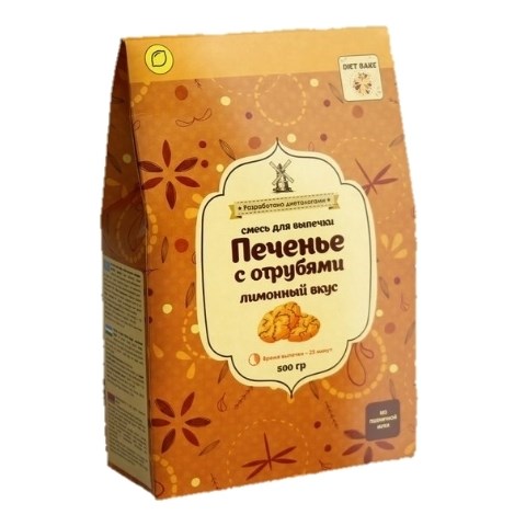 

Смесь для выпечки "Печенье лимонное с отрубями" MVL, 500 г