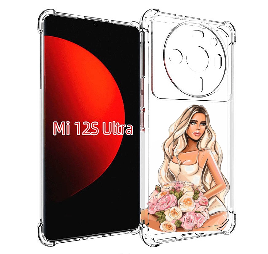 

Чехол MyPads Нежная-девушка женский для Xiaomi 12S Ultra, Прозрачный, Tocco