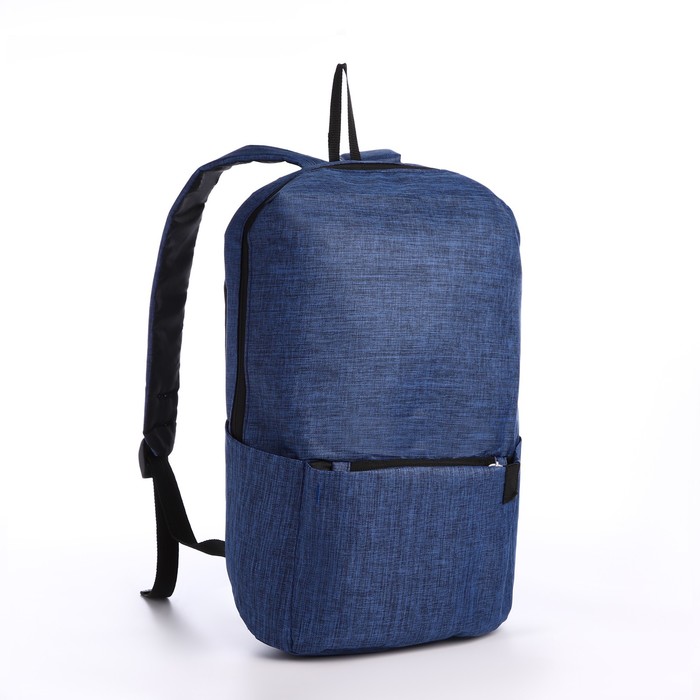 Рюкзак, Молодежный, 10188353, на молнии, водонепроницаемый, синий рюкзак молодежный из текстиля на молнии водонепроницаемый наружный карман синий