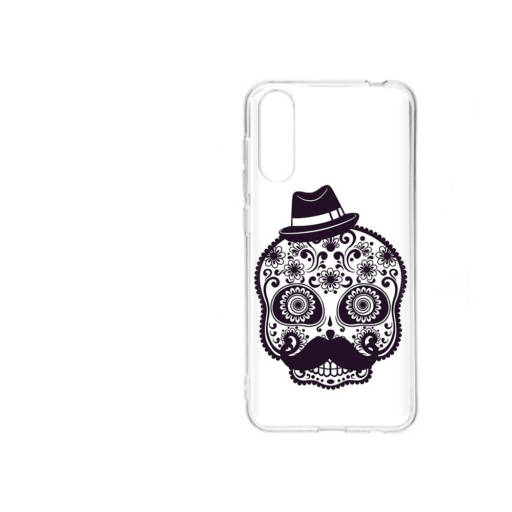 

Чехол MyPads Tocco для ZTE Blade A7 2020 разрисованный скелет (PT142232.471.575), Прозрачный, Tocco
