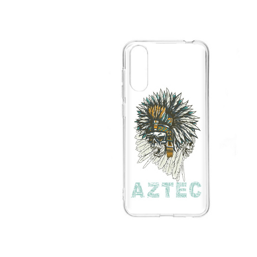 

Чехол MyPads Tocco для ZTE Blade A7 2020 скелет индеец (PT142232.471.602), Прозрачный, Tocco