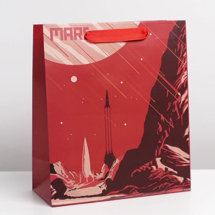 

Пакет ламинированный вертикальный «Mars», ML 23 х 27 х 11,5 см, Красный, Коллекция упаковки "Мужская"
