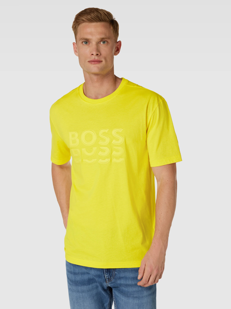 

Футболка мужская BOSS 1835537 желтая L (доставка из-за рубежа), Желтый, 1835537