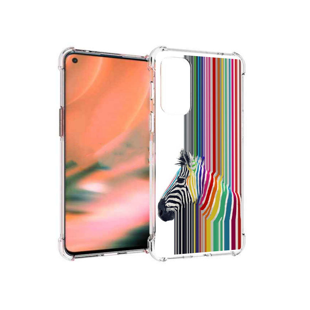 

Чехол MyPads Tocco для OnePlus Nord 2 5G радужная зебра (PT161451.125.565), Прозрачный, Tocco